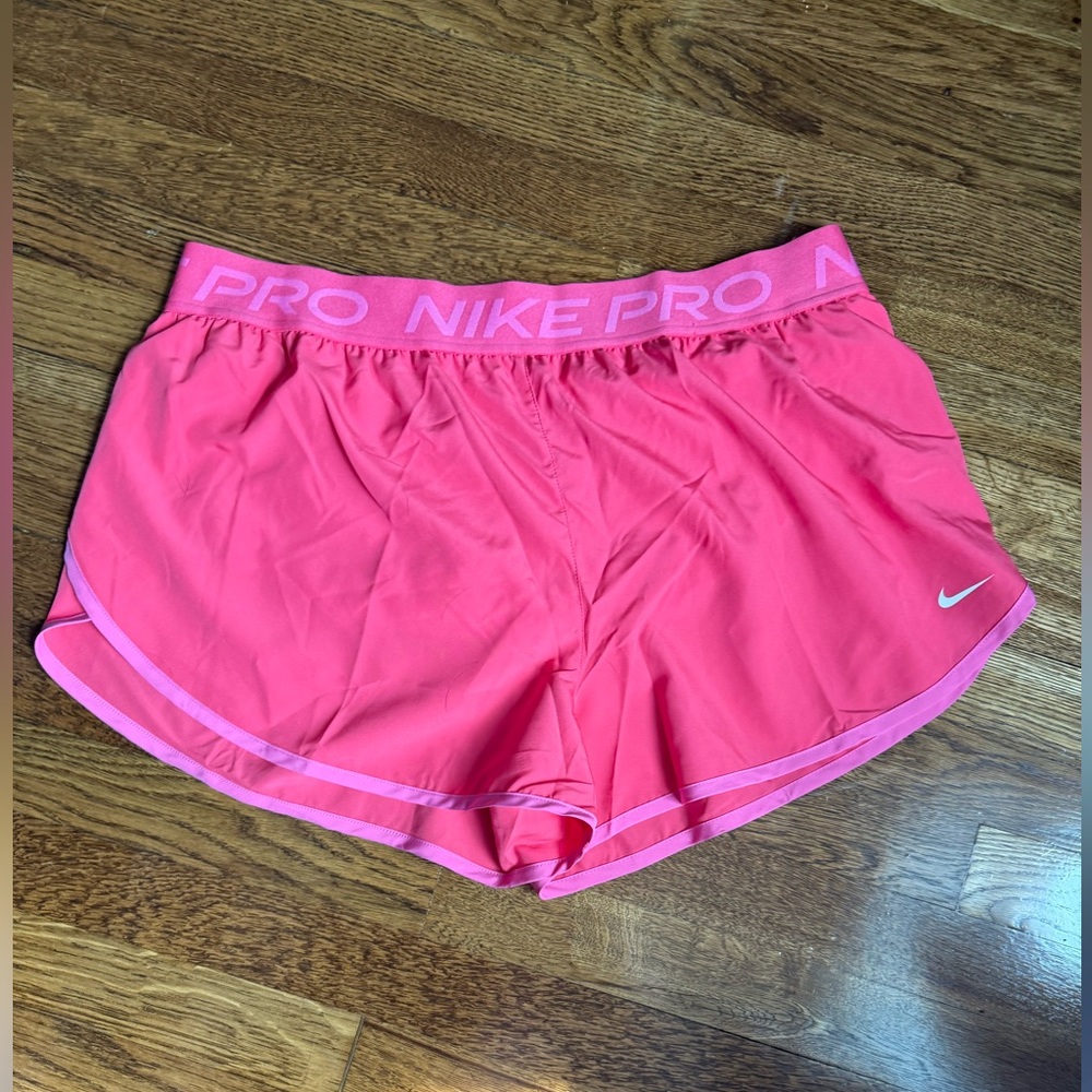 Nike PRO Women's Bright Pink Athletic Shorts